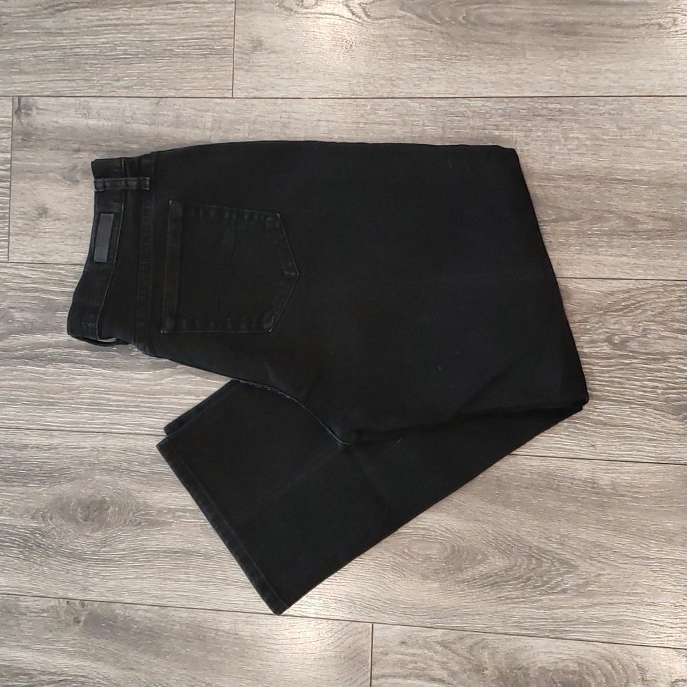 photo-Lee Relaxed Fit Jeans Black Denim Pants Straight Leg Bottoms Petite 12P - Picture 3 of 13